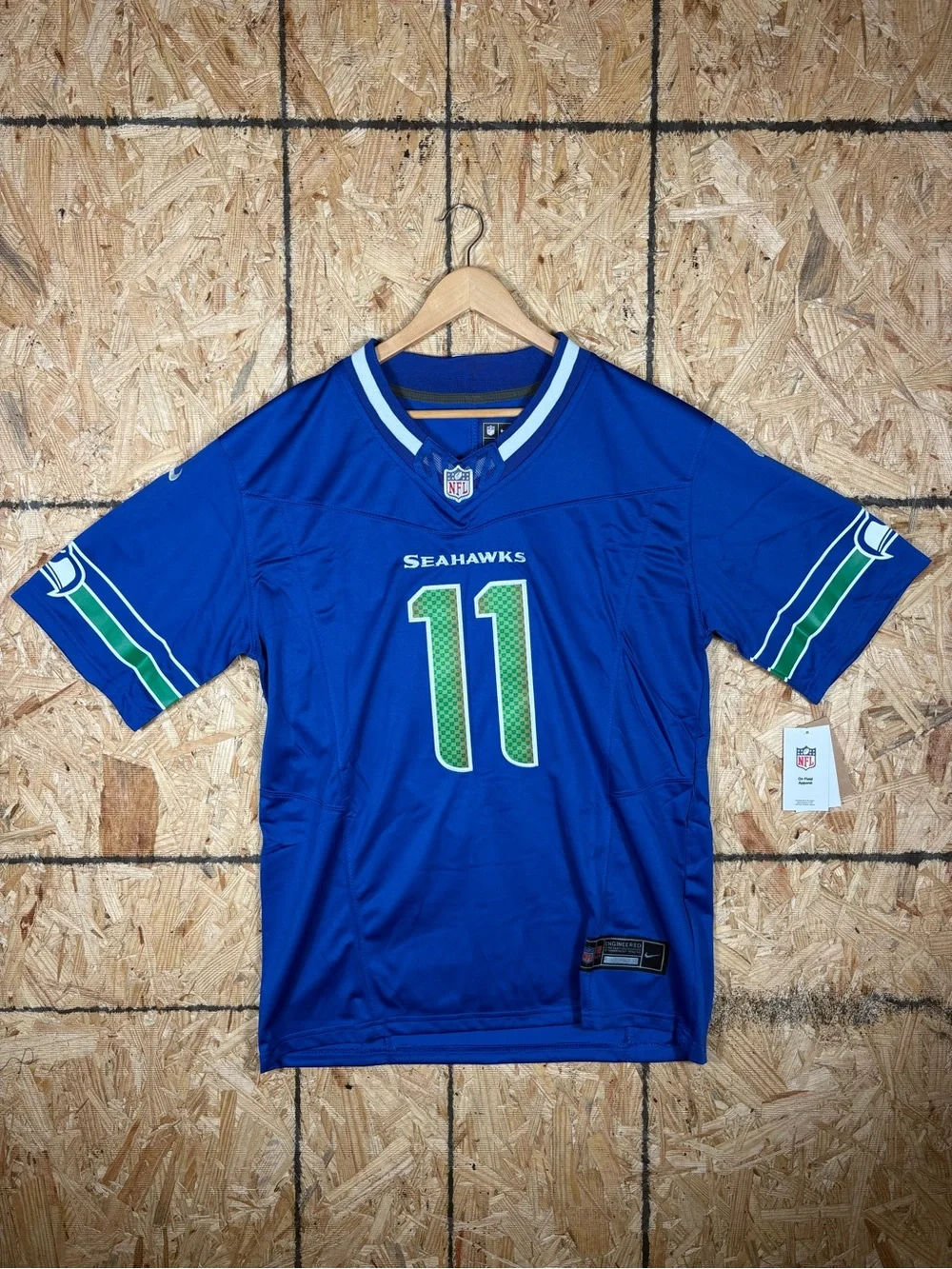 Seattle Seahawks #11 Jaxon Smith-Njigba Men's Jersey Royal Blue - XXL